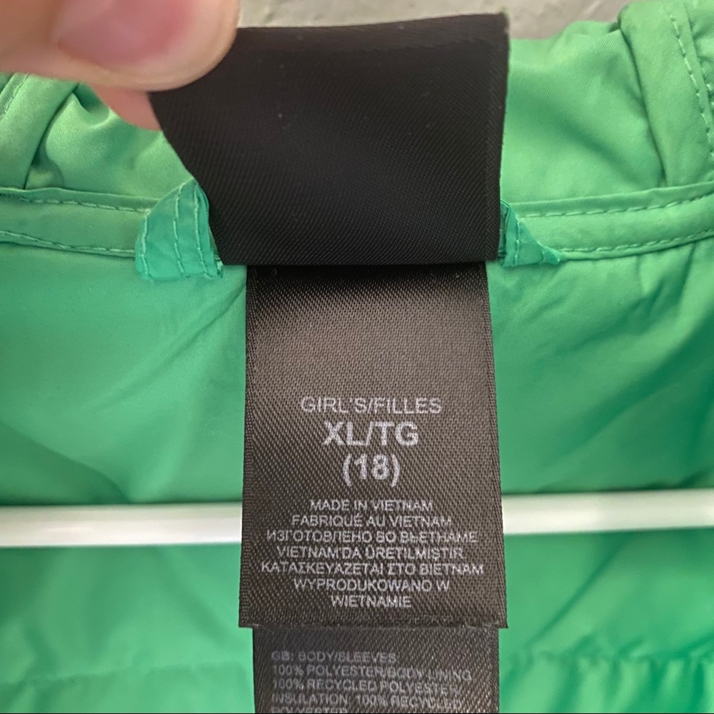 The North Face Girls Green Fleece & Quilted Jacket - Picture 6 of 8